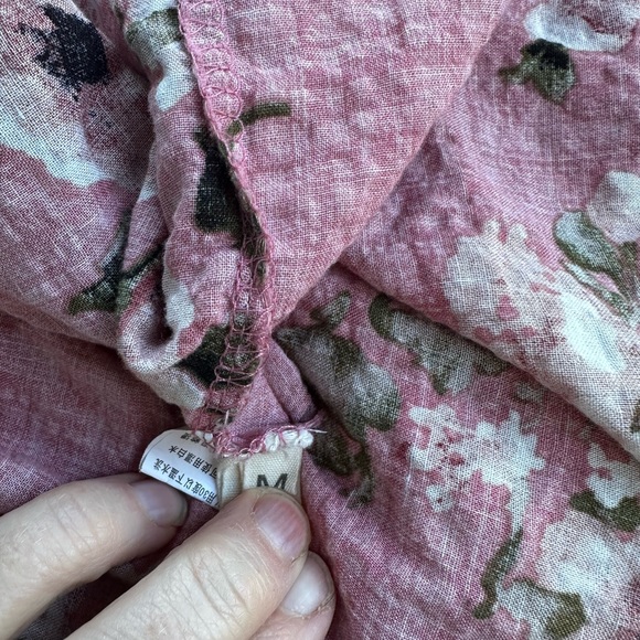 Dusty rose floral boho empire waist maxi dress - Picture 7 of 9